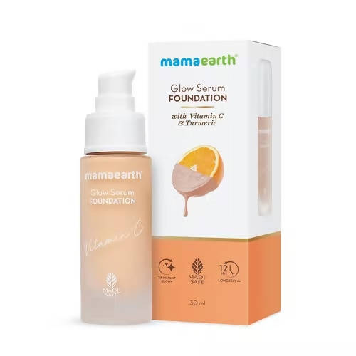 Mamaearth Glow Serum Foundation - Ivory Glow | Grocsy
