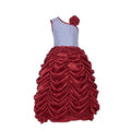 Asmaani Baby Girl Maroon Red Full Length Dress (AS-DRESS-22033) | Grocsy