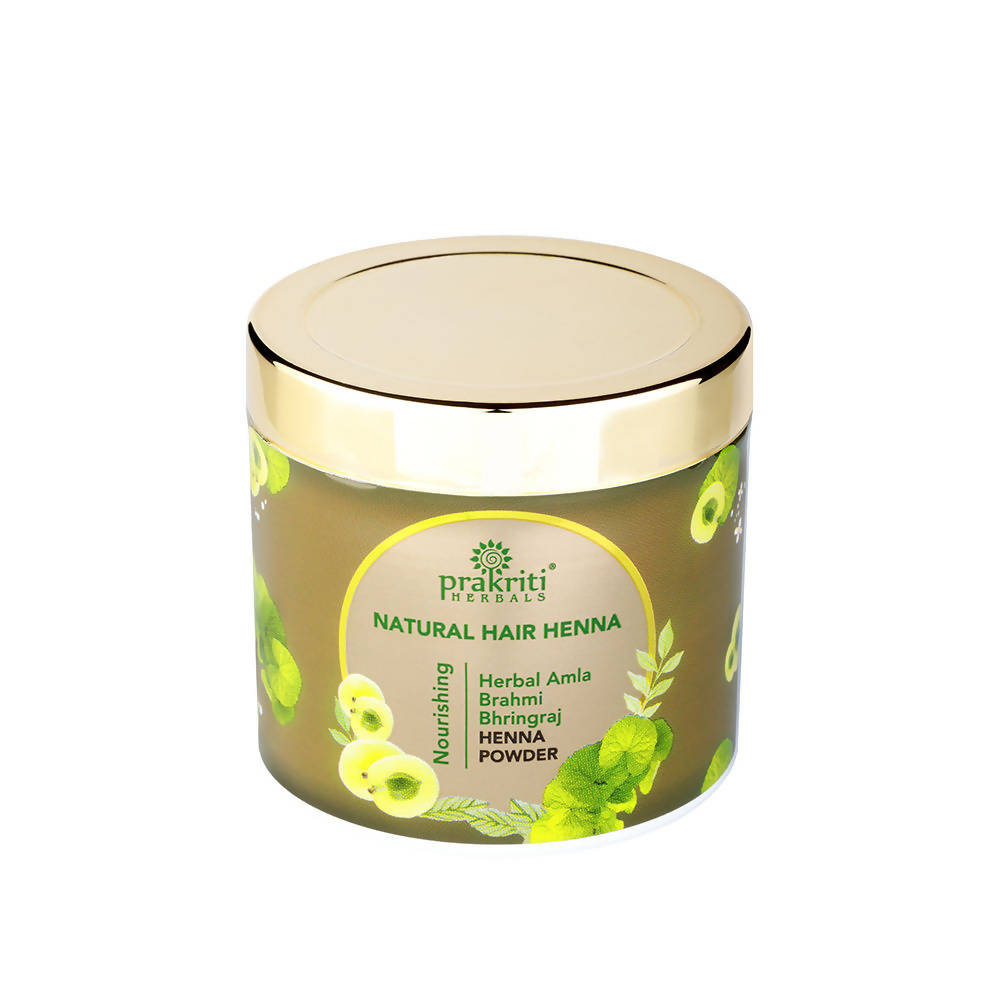 Prakriti Herbals Natural Hair Henna Herbal Amla Brahmi Bhringraj Henna Powder | Grocsy