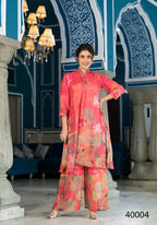 Designer Stylish Orange Pure Muslin Stitched Suit - Apoorva | Grocsy