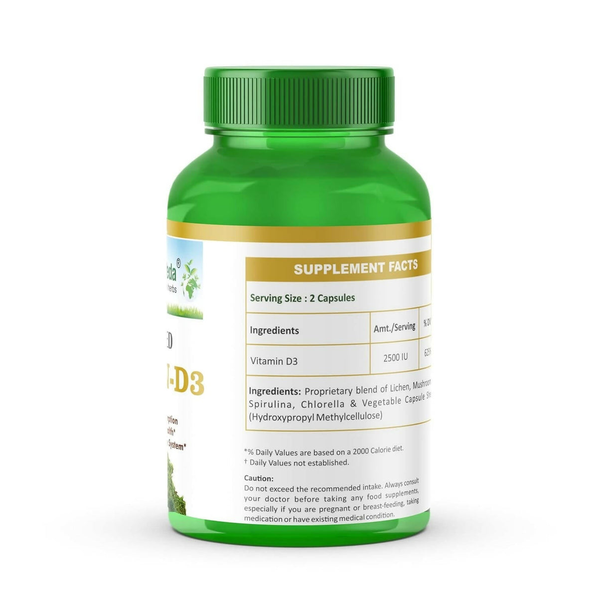 Planet Ayurveda Plant Based Vitamin D3 Capsules | Grocsy
