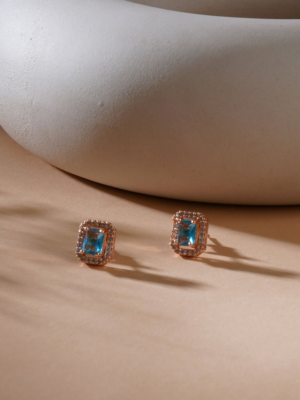 stone stud (sky blue) - Ruby Raang | Grocsy