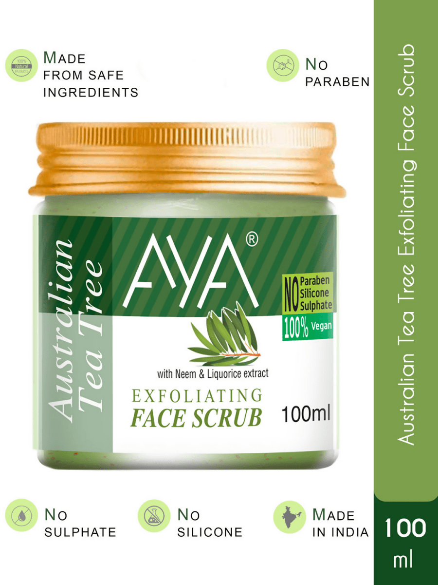 AYA Tea Tree Exfoliating Face Scrub | Grocsy