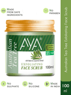 AYA Tea Tree Exfoliating Face Scrub | Grocsy