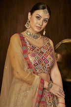 Wedding Designer Multi Georgette Lehenga Choli - Anbazaar | Grocsy