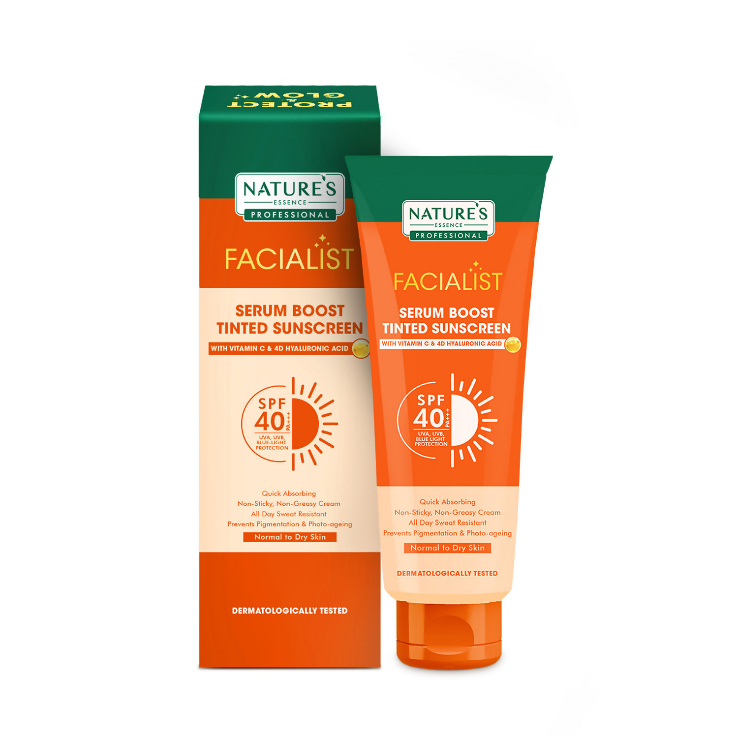 Nature's Essence Professional Serum Boost Tinted Sunscreen SPF 40 PA+++ | Grocsy