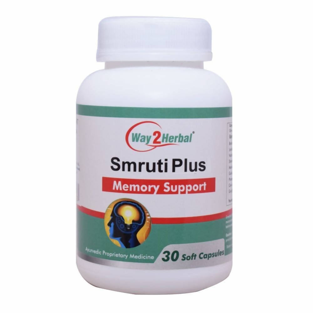 Way2herbal Smruti Plus Capsules | Grocsy