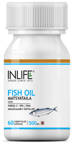 Inlife Fish Oil 500 MG Capsules | Grocsy