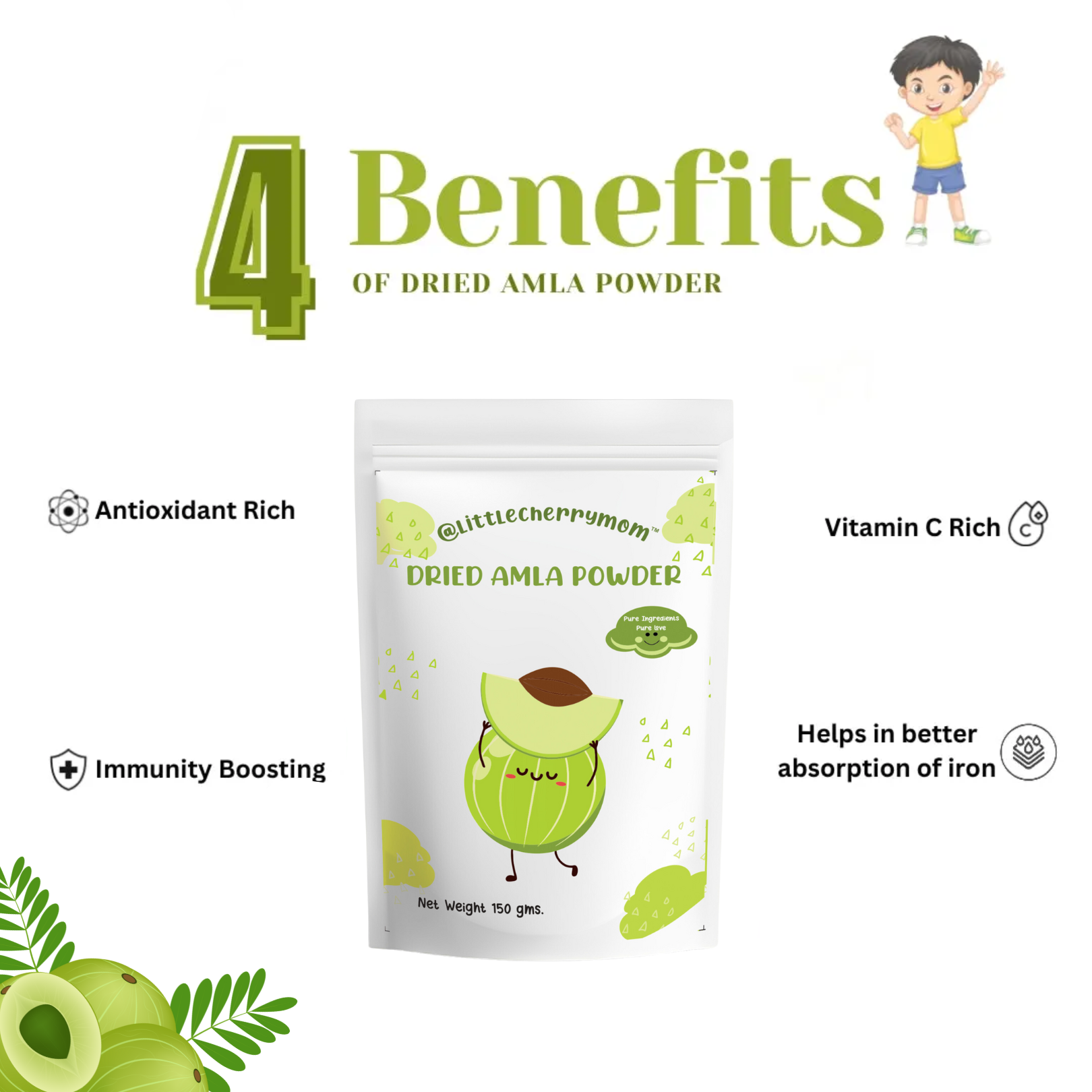 Littlecherrymom Dried Amla Powder | Grocsy
