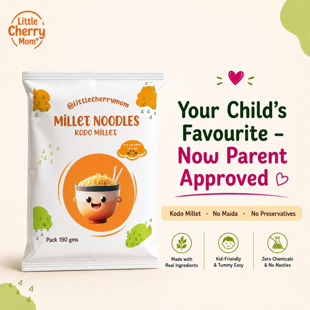 Littlecherrymom Kodo Millet Instant Noodles | Grocsy