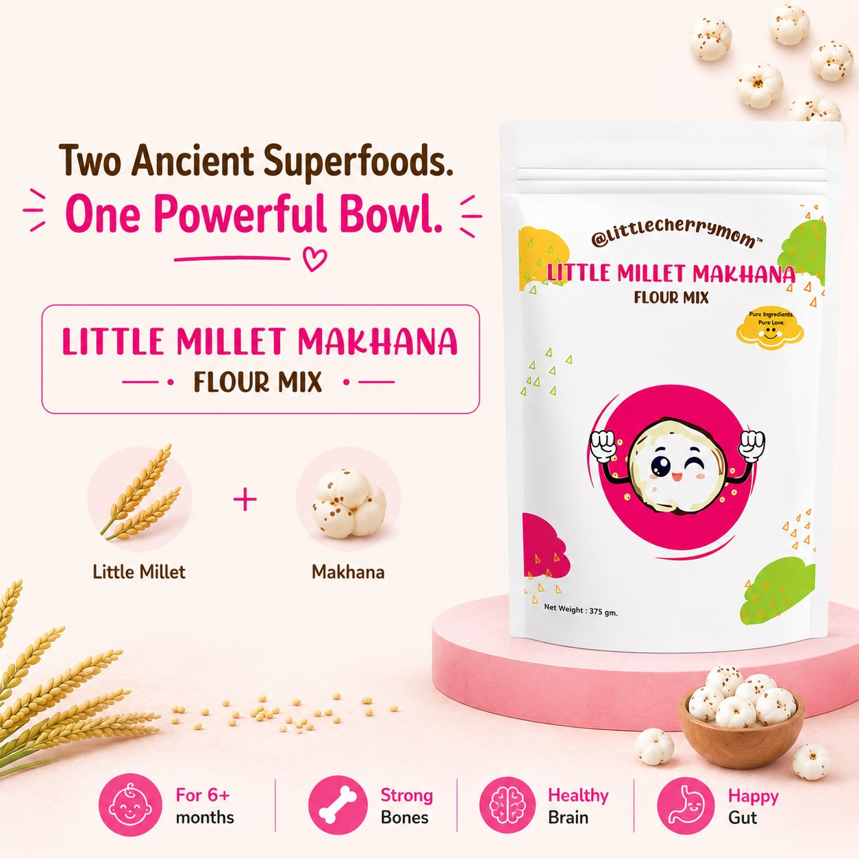 Littlecherrymom Little Millet Makhana Mix | Grocsy