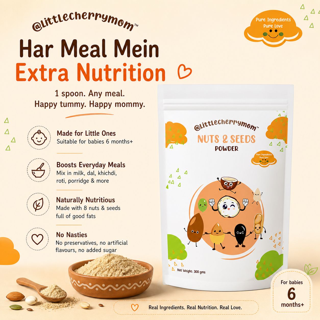 Littlecherrymom Nuts & Seeds Powder | Grocsy