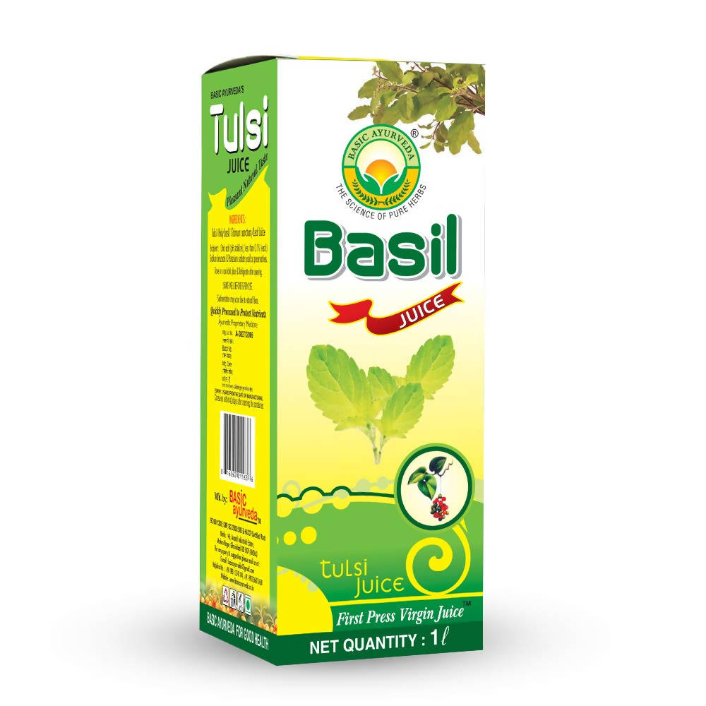 Basic Ayurveda Basil Tulsi Juice | Grocsy