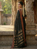 Shree Shyam Fashion Black Soft Silk Saree | Grocsy