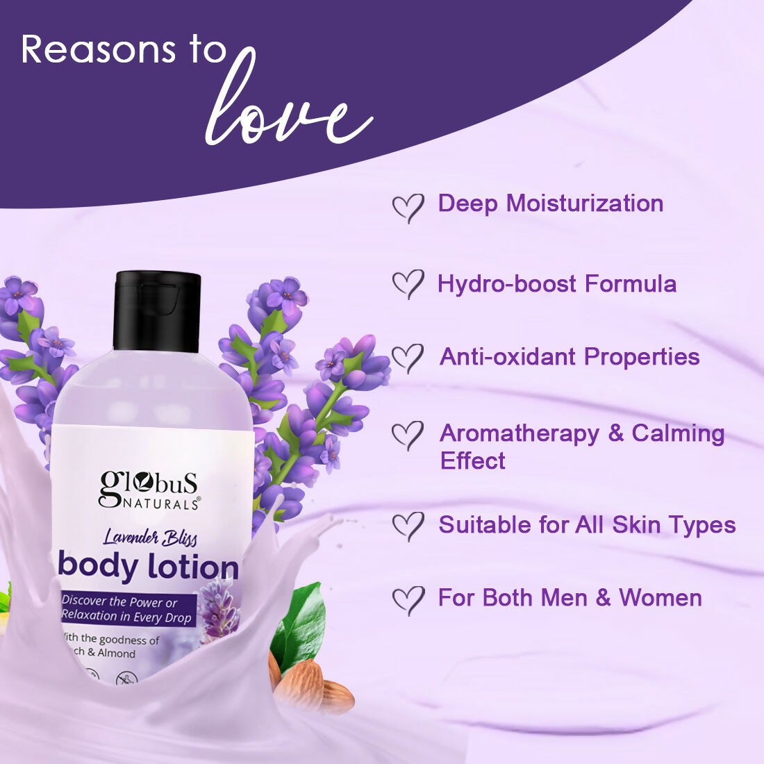 Globus Naturals Lavender Bliss Body Lotion | Grocsy