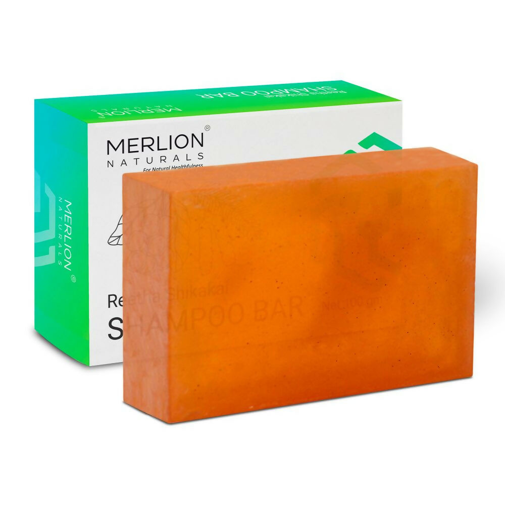 Merlion Naturals Traditional Shampoo Bar with Shikakai and Reetha | Grocsy