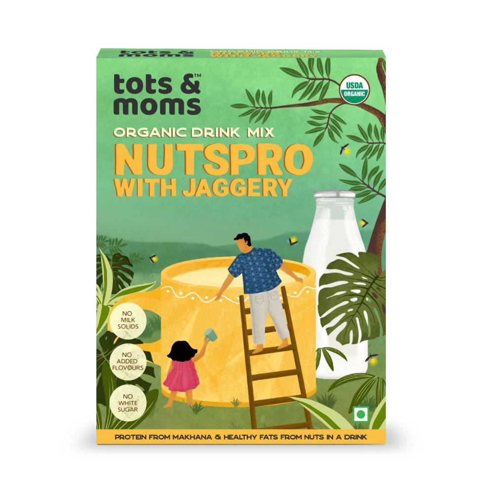 Tots and Moms Organic Nutspro with Jaggery Drink Mix | Grocsy