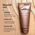 mCaffeine Shimmer Body Scrub with Coffee | Grocsy