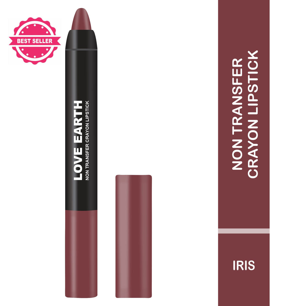 Love Earth Non Transfer Crayon Lipstick-Iris | Grocsy