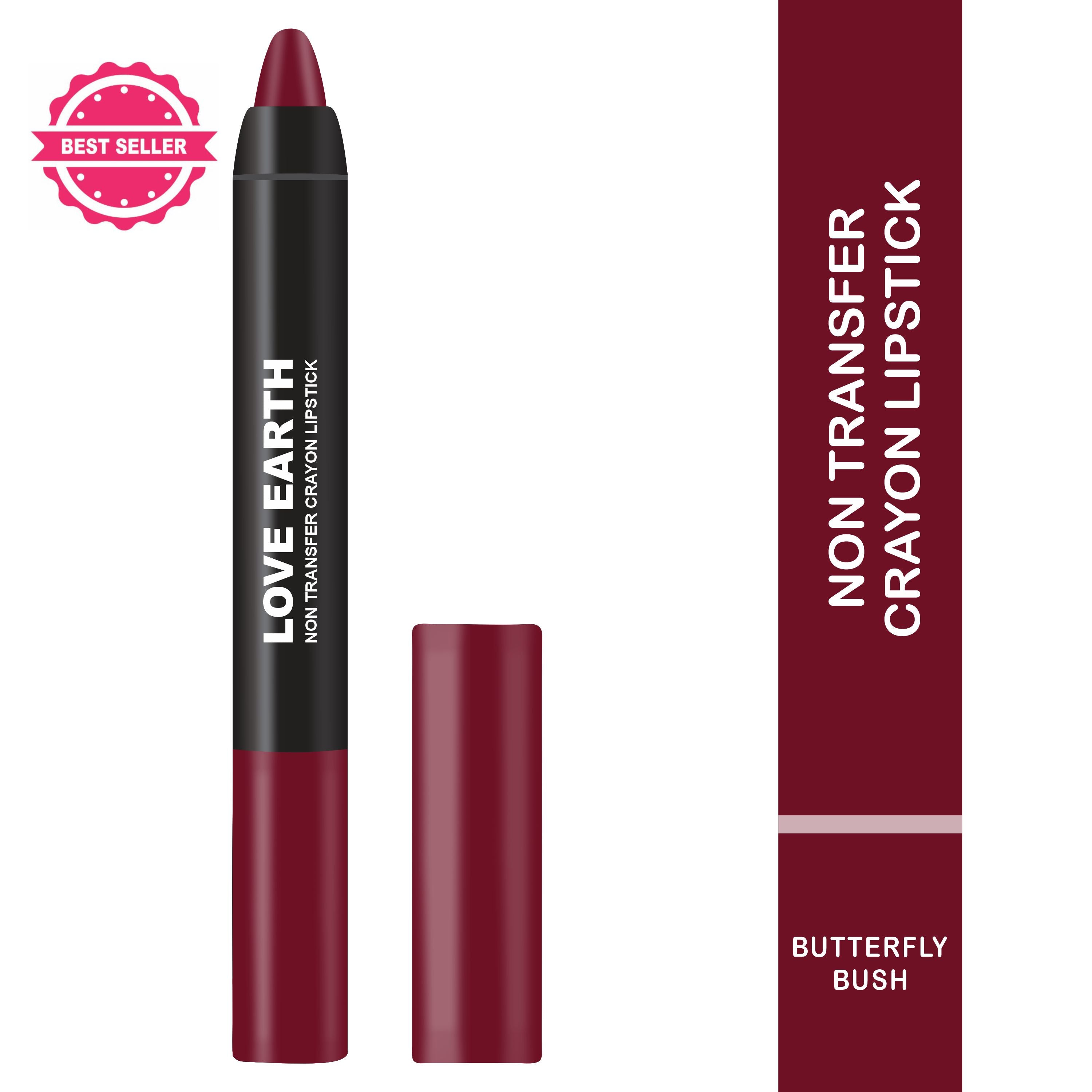 Love Earth Non Transfer Crayon Lipstick-Butterfly Bush | Grocsy