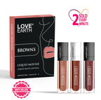 Love Earth Liquid Mousse Matte Lipstick - Browns | Grocsy