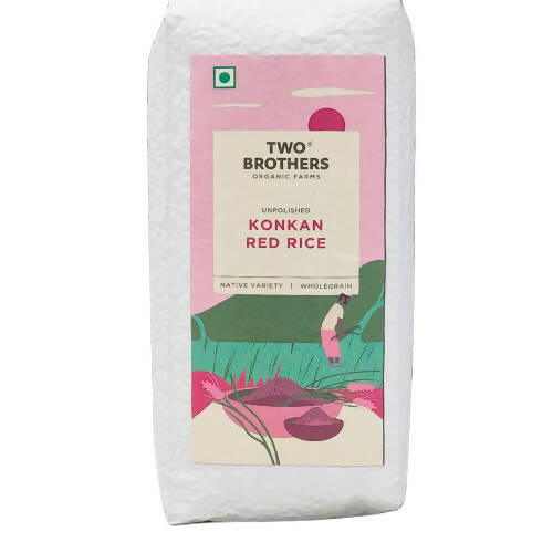 Two Brothers Organic Farms Konkan Red Rice, Unpolished | Grocsy