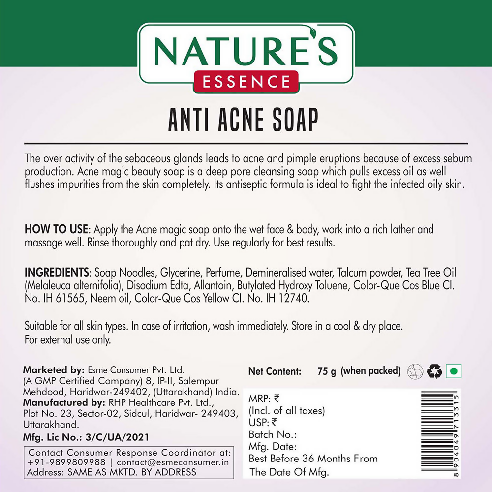 Nature's Essence Anti Acne Magic Soap | Grocsy