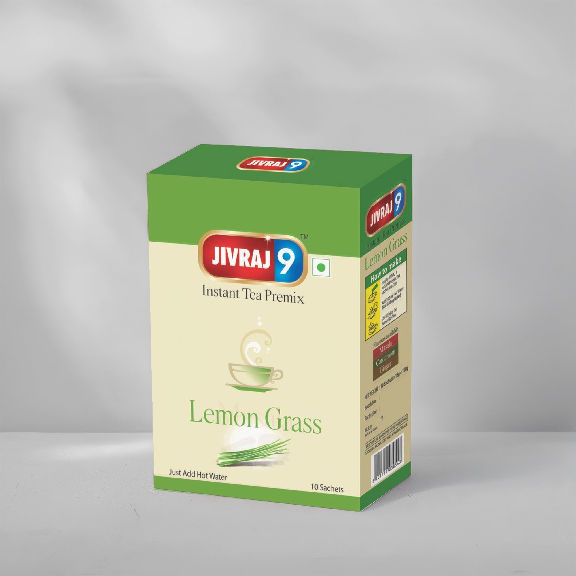 jivraj9 Tea Lemon Grass Premix Tea Box | Grocsy