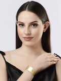NVR Women Gold-Polished Western Cuff Bracelet | Grocsy