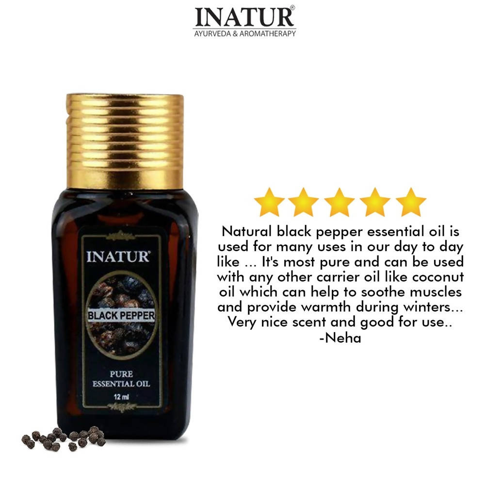 Inatur Black Pepper Pure Essential Oil | Grocsy