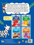 Dreamland Jungle- It's Colour time with Stickers : Children Drawing, Painting & Colouring Book | Grocsy