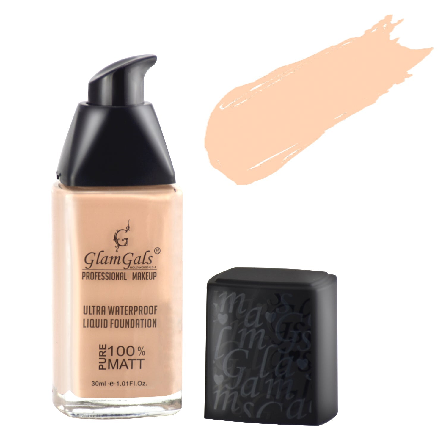 Glamgals Hollywood-U.S.A Matte Finished Ultra Water Proof Liquid Foundation - Pink | Grocsy