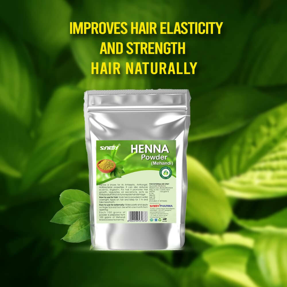Syndy Pharma Henna Powder (Mehandi) for Hair & Skin | Grocsy
