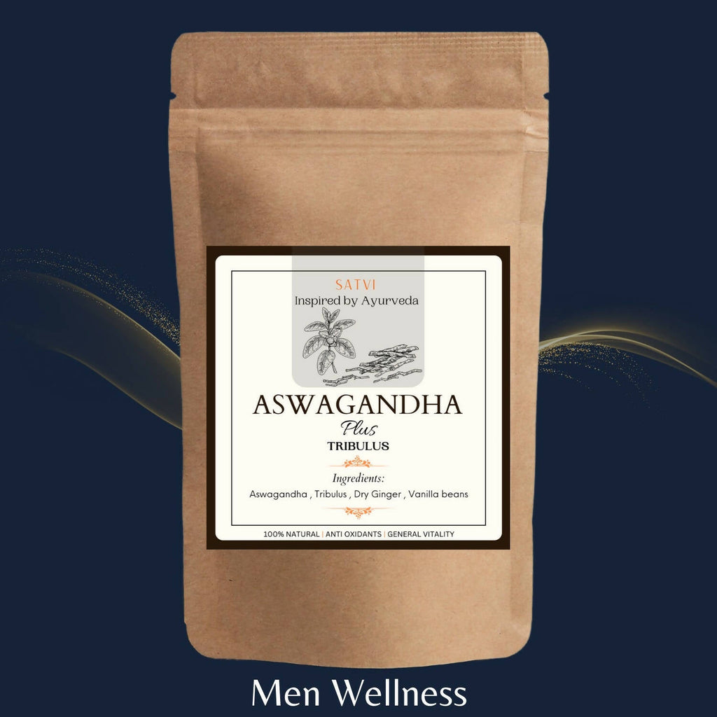 Satvi Wellness Ashwagandha Plus Tribulus | Men Wellness | Grocsy