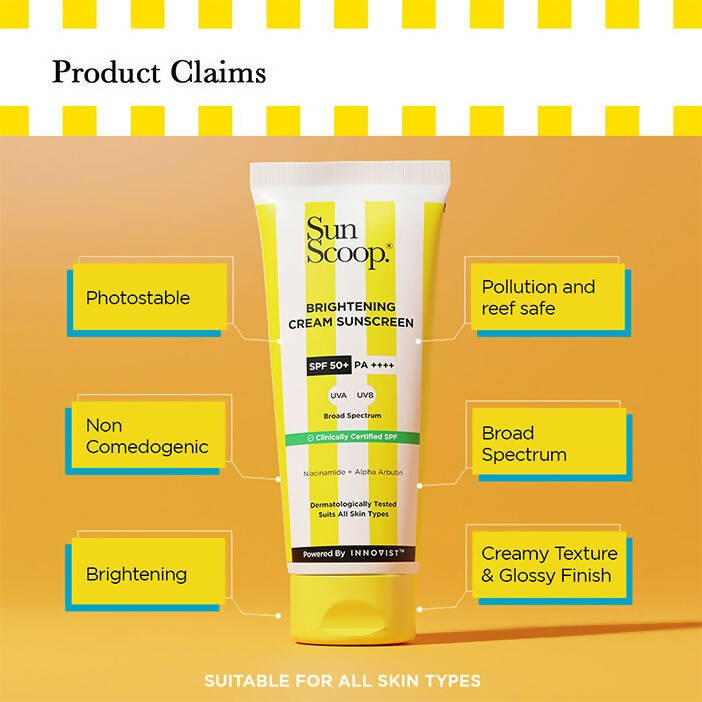 Sun Scoop Daily SPF 50 Sunscreen Cream | Grocsy