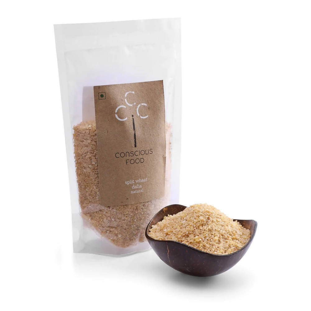 Conscious Food Natural Split Wheat Dalia | Grocsy