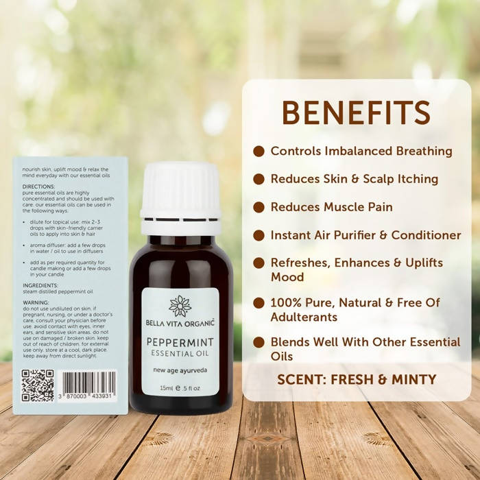 Bella Vita Organic Peppermint Essential Oil | Grocsy