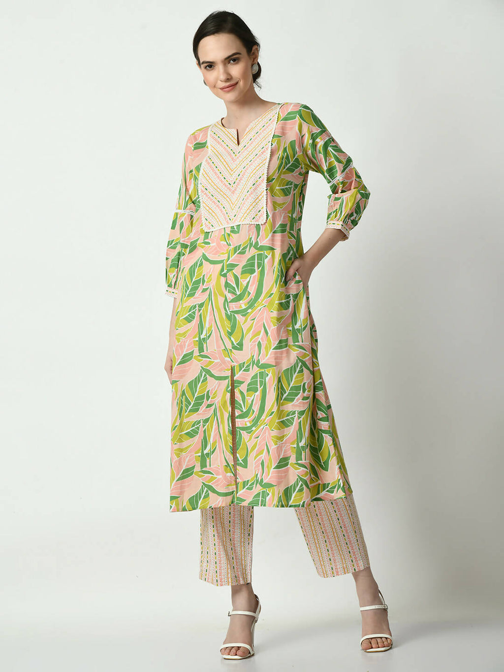 Myshka Women's Multi A-Line Printed Kurta | Grocsy