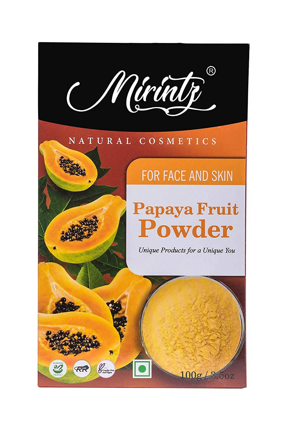 Mirintz Papaya Fruit Powder For Face | Grocsy