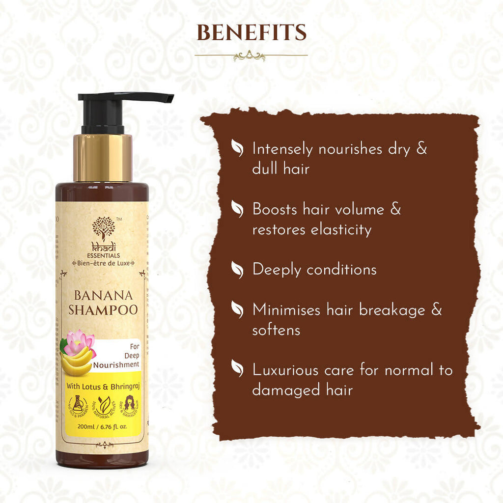 Khadi Essentials Banana Shampoo | Grocsy