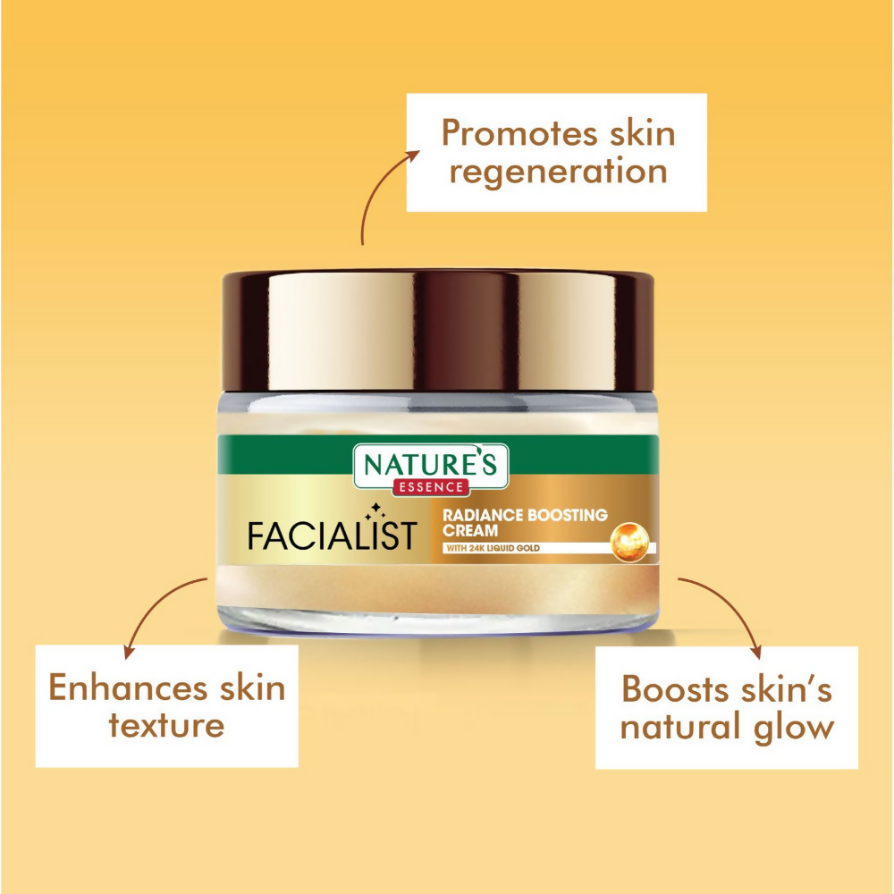 Nature's Essence Facialist Radiance Boosting Cream with 24K Liquid Gold | Grocsy