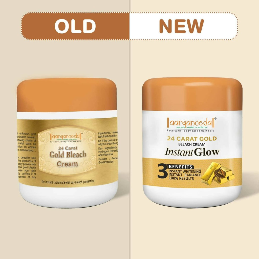 Aaryanveda 24 Carat Gold Bleach Cream | Grocsy