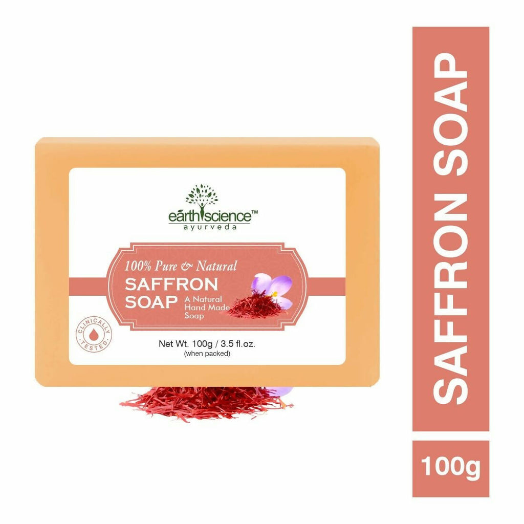 Earth Science Ayurveda Saffron Bath Soap | Grocsy