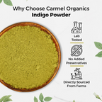 Carmel Organics Indigo Leaves Powder | Grocsy
