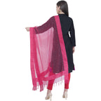 A R Silk Gajari Color Chandna Dupattas and Chunnis | Grocsy