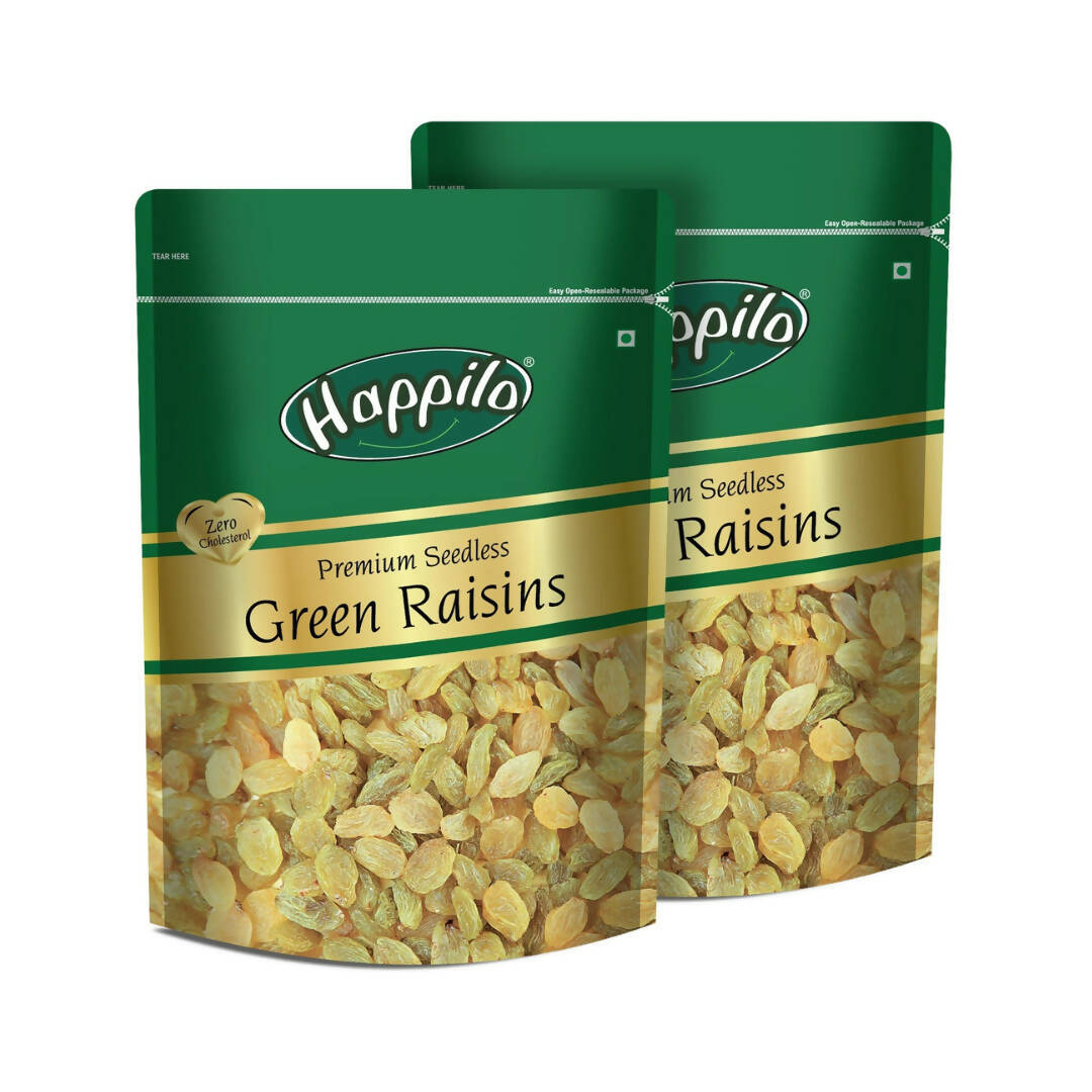 Happilo Premium Seedless Green Raisins | Grocsy