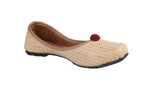 Tiny Bugs Girls Ethnic Wear Juttis - Gold | Grocsy
