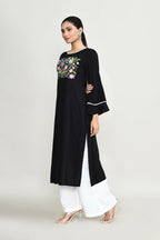 Joban Fashion Black Rayon Tunic | Grocsy