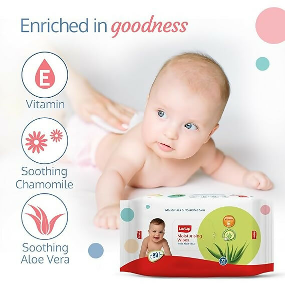 LuvLap Baby Wipes - Alovera Old | Grocsy