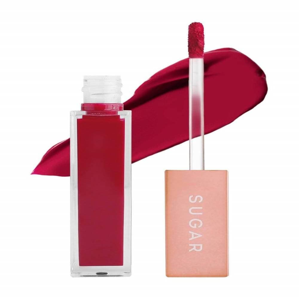 Sugar Mettle Liquid Lipstick - Mimosa (Deep Pinkish Red with Blue Undertone) | Grocsy